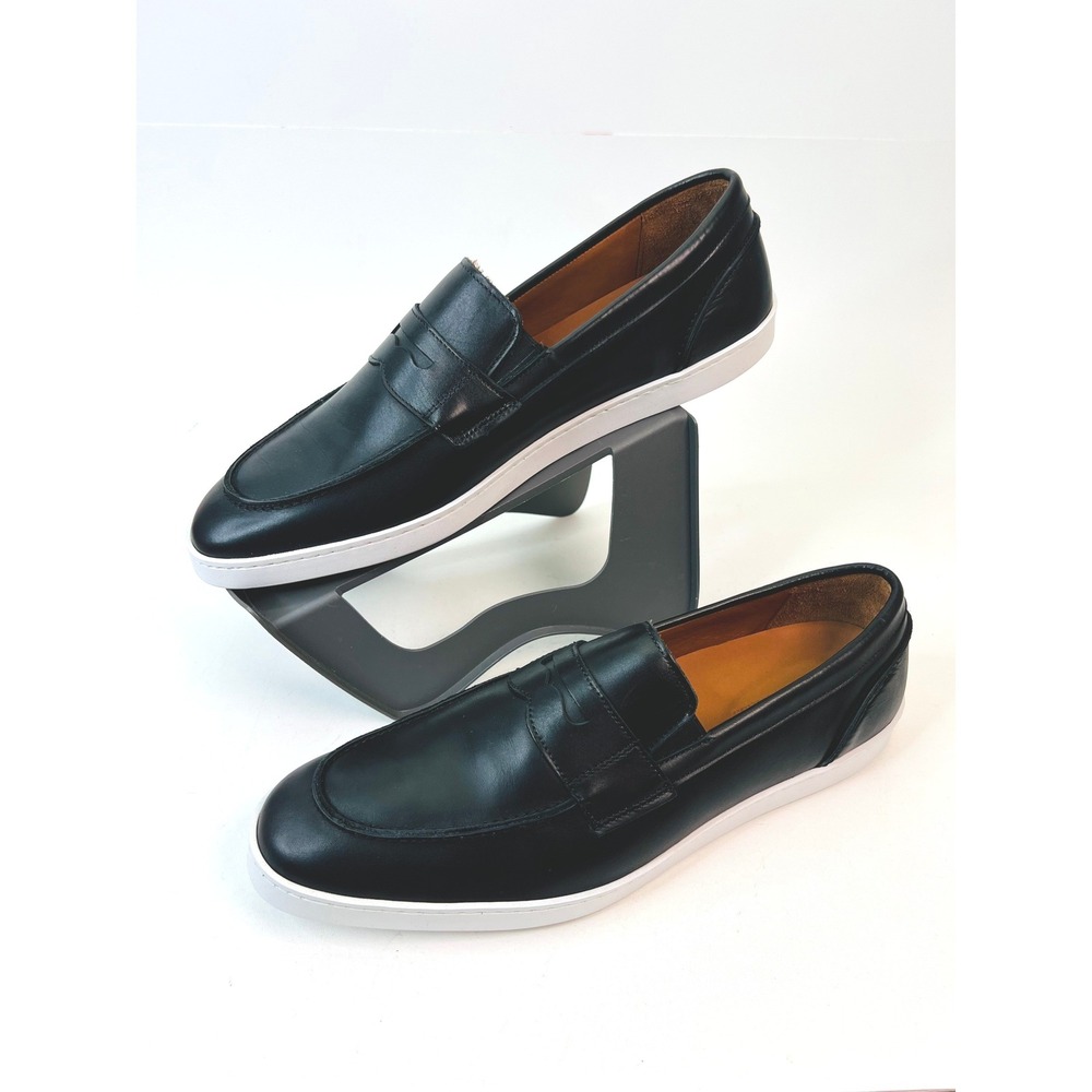 Allen Edmonds Randolph SNK Black Leather Penny Loafer Sneakers 11.5 D 5382